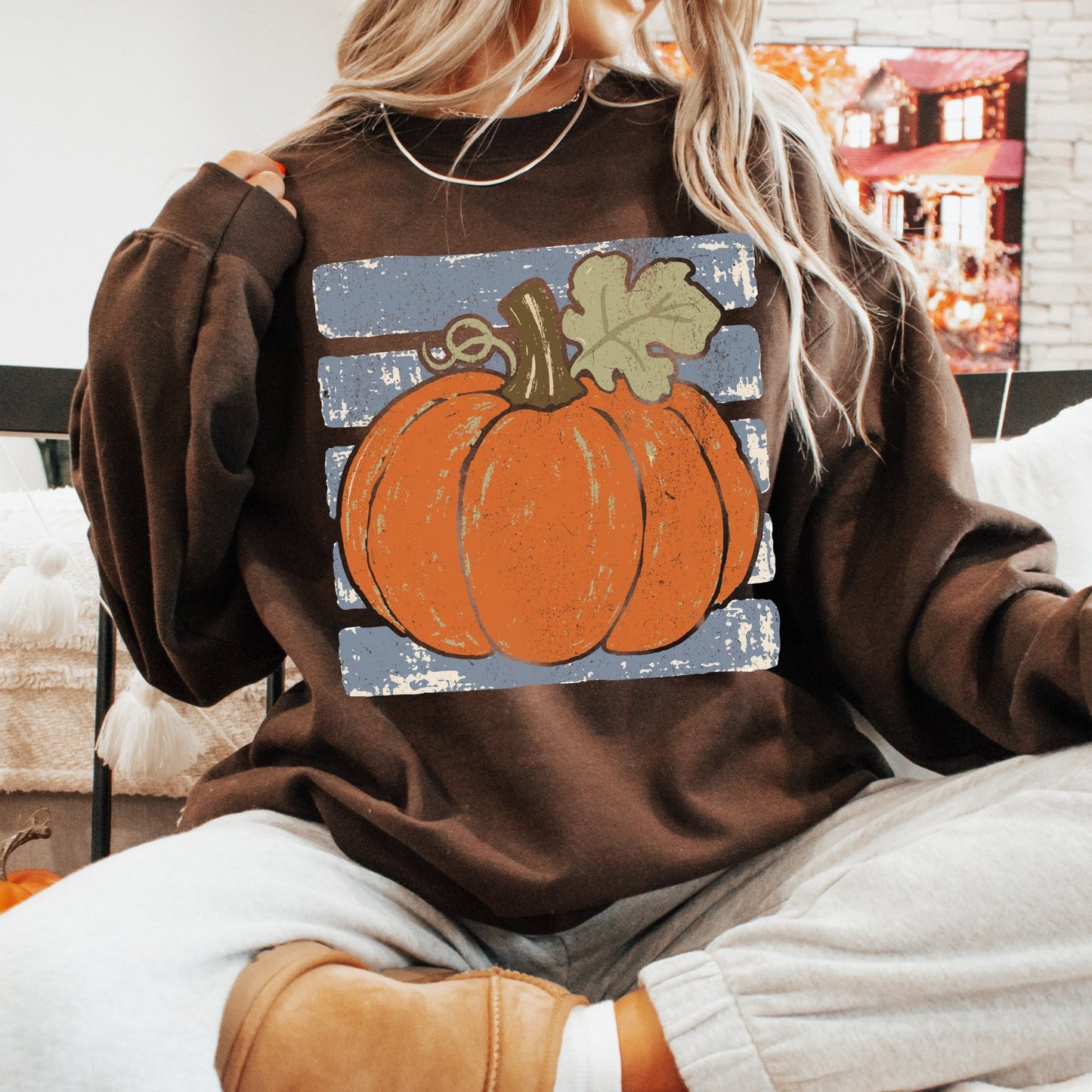 Blue Striped Pumpkin - Sunfire Tees