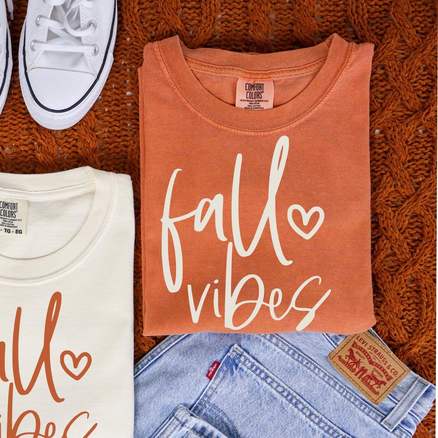 Fall Vibes - Comfort Colors - Sunfire Tees