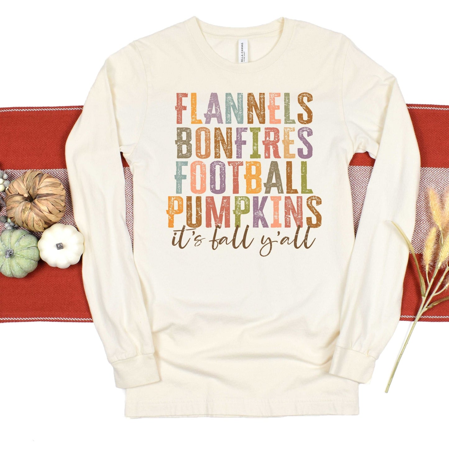 Flannels & Bonfires - natural - Sunfire Tees