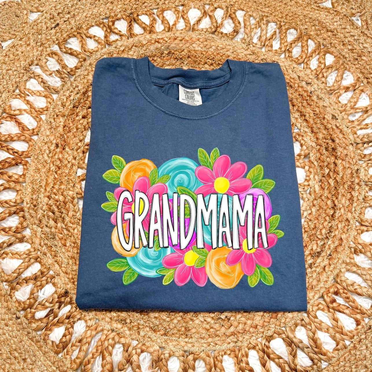 Floral Mama/Grandma Shirt - Sunfire Tees