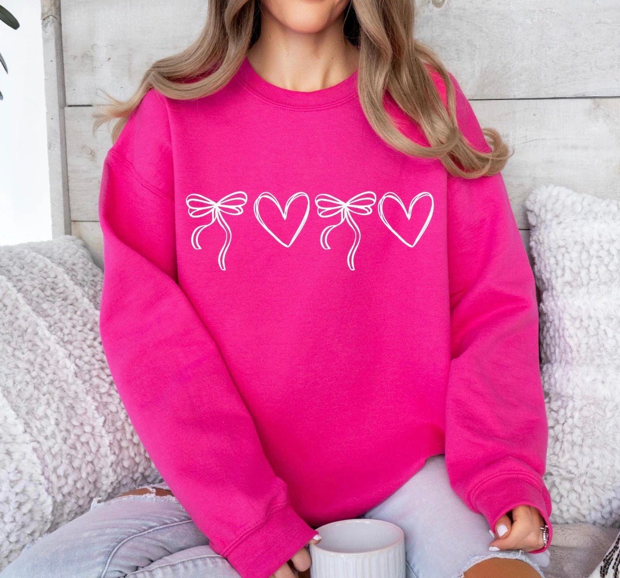 Hearts & Bows Valentine Shirt - Sunfire Tees