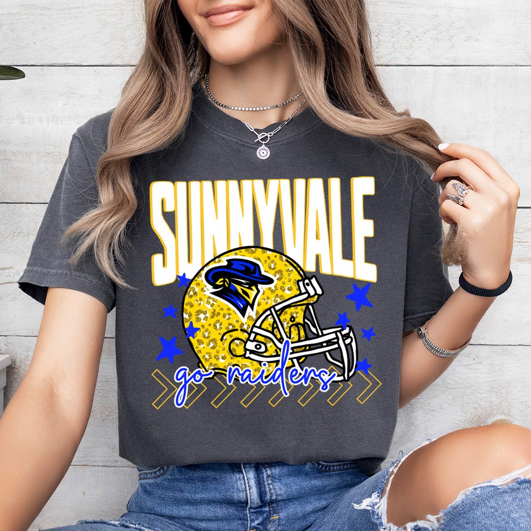 Leopard Go Raiders Football - CC pepper - Sunfire Tees