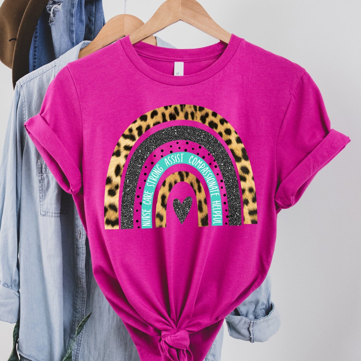 Nurse Rainbow - berry - Sunfire Tees