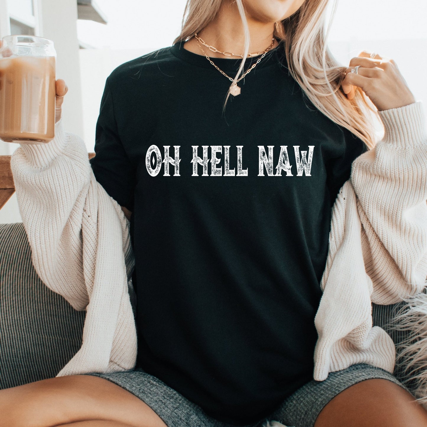 Oh Hell Naw - black - Sunfire Tees