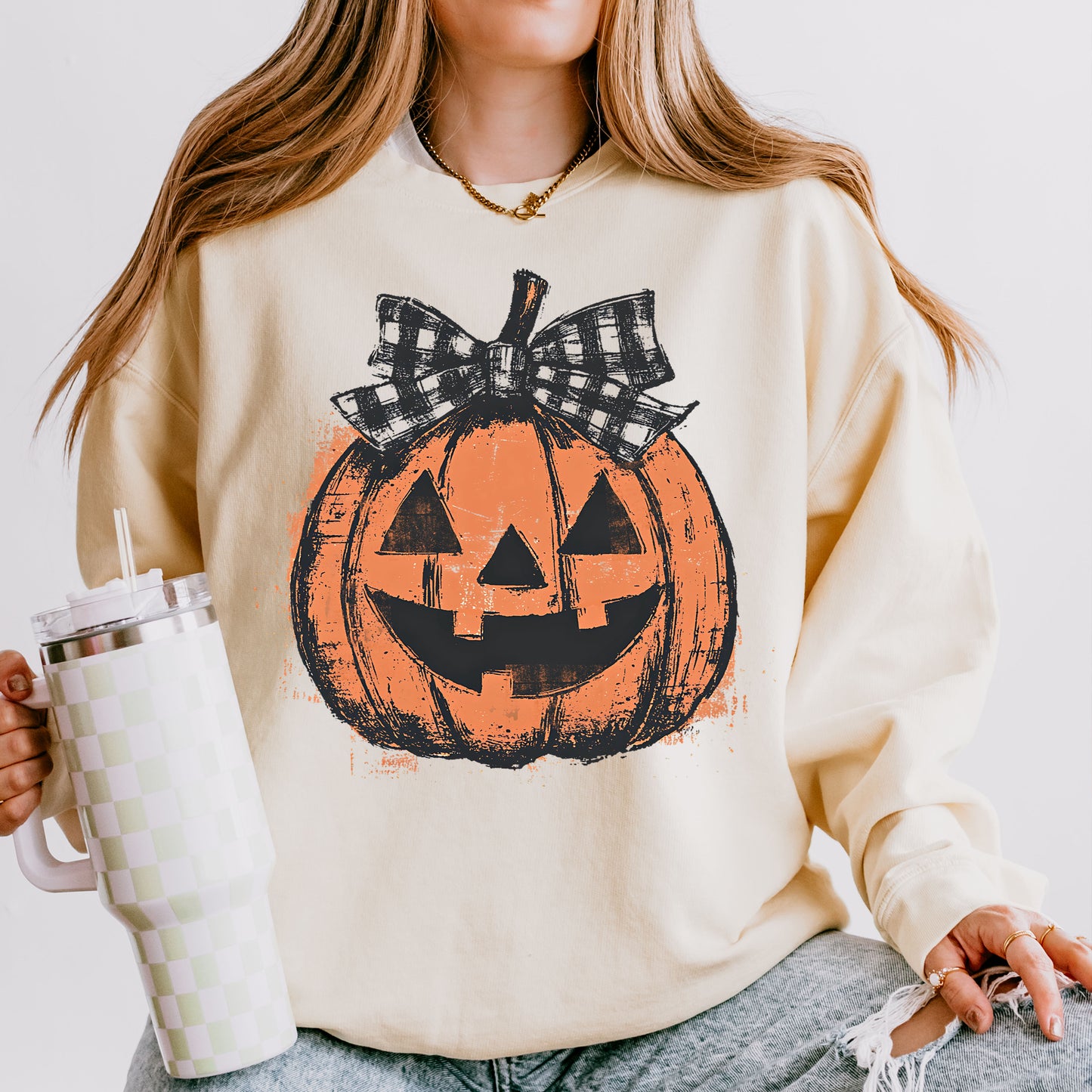Preppy Jack-O-Lantern - Natural