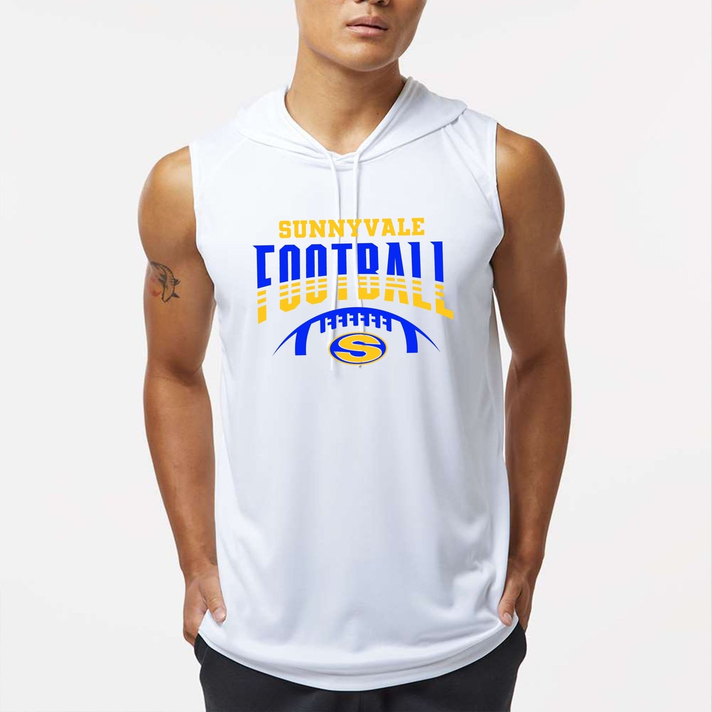 Sleeveless Hooded Dri Fit Shirt - Sunfire Tees