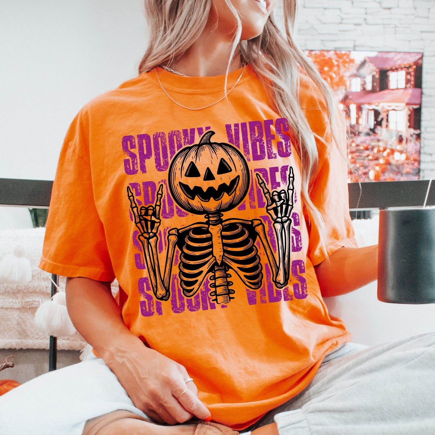 Spooky Vibes - CC Burnt Orange - Sunfire Tees