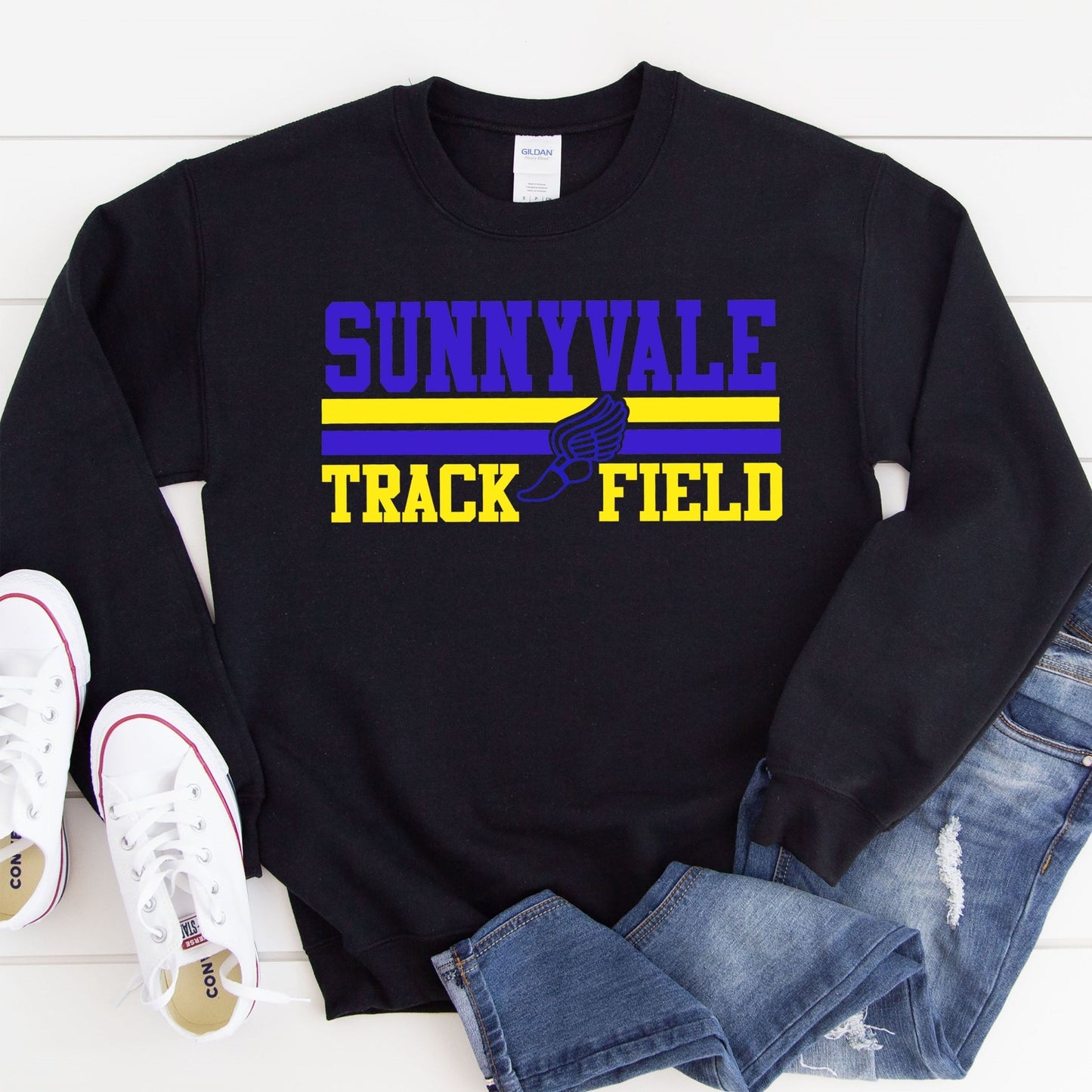 Sunnyvale Track & Field - black - Sunfire Tees