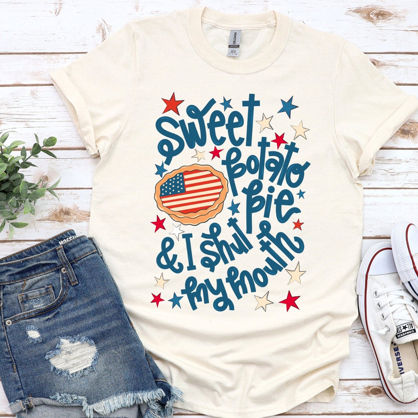 Sweet Potato Pie & I Shut My Mouth - natural - Sunfire Tees