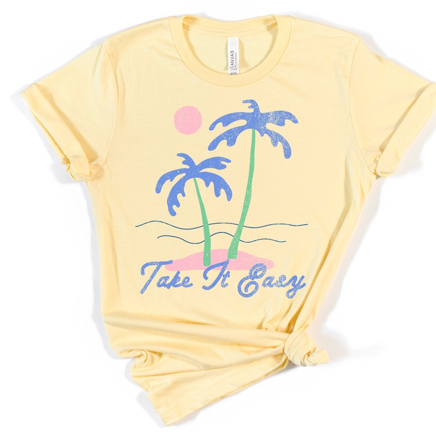 Take it Easy - heather french vanilla - Sunfire Tees