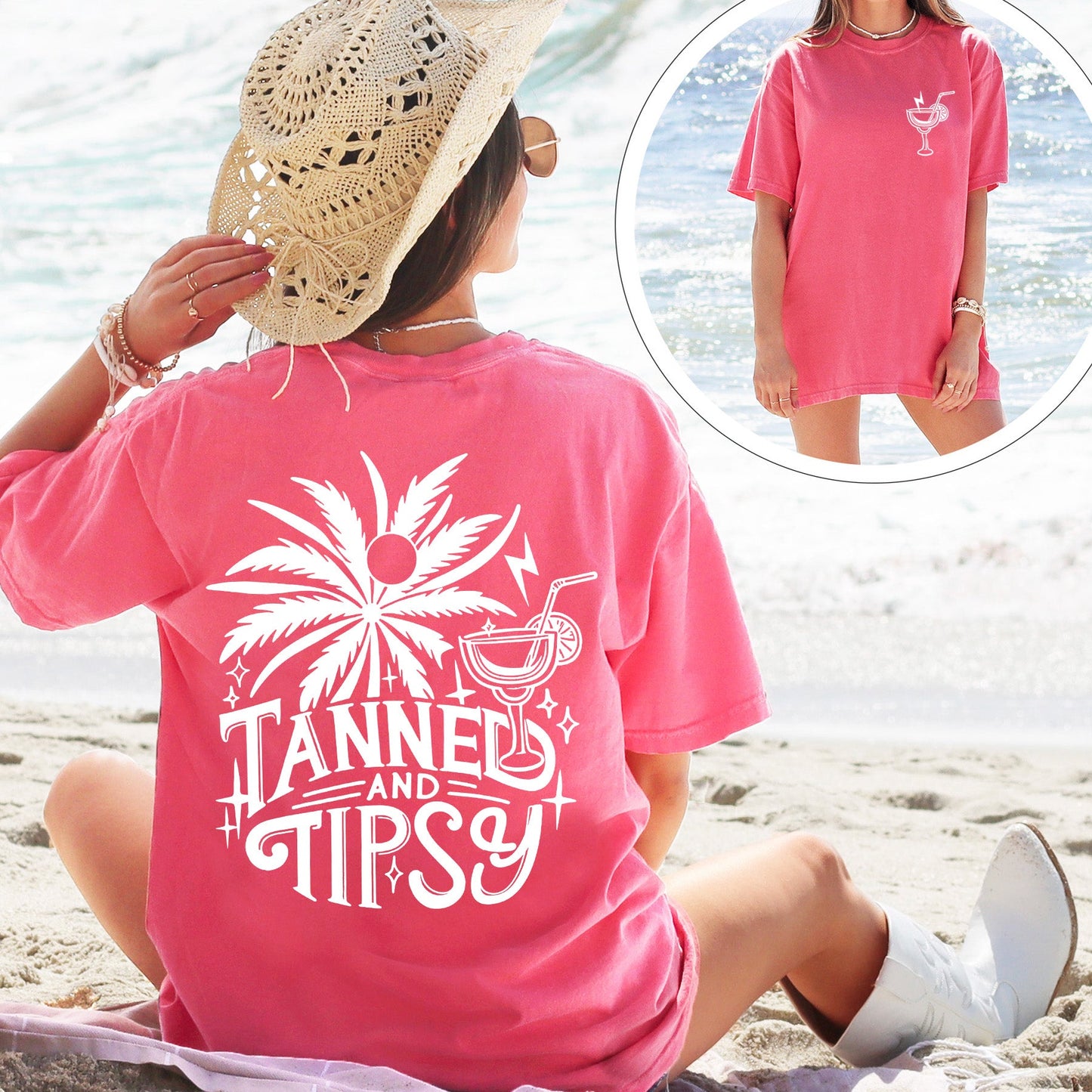 Tanned & Typsy - comfort colors - Sunfire Tees