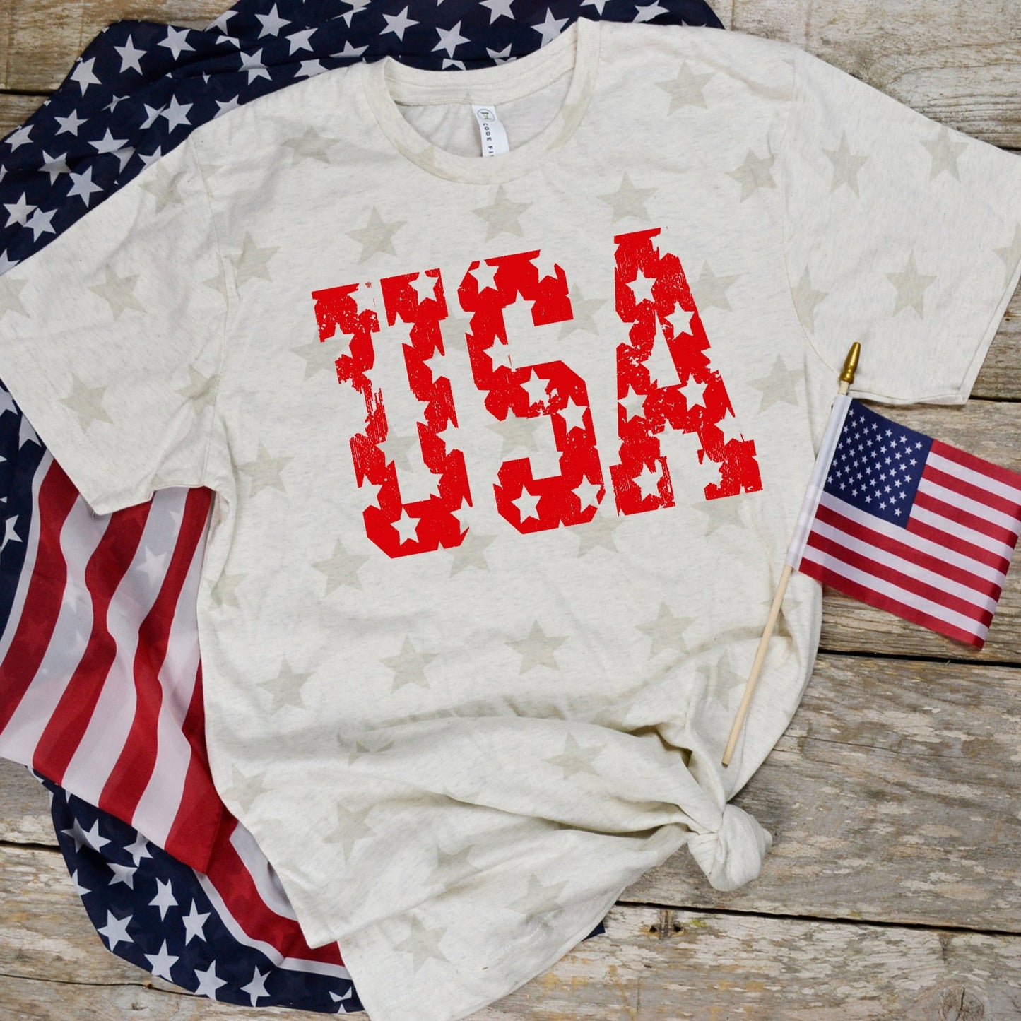 USA with Stars - Sunfire Tees