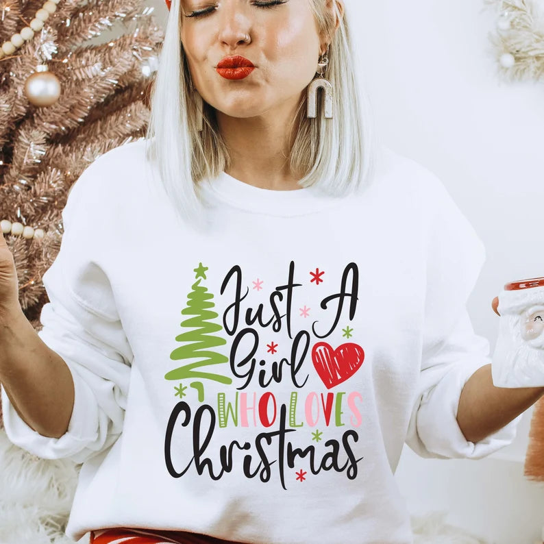 Girl hot sale christmas shirts