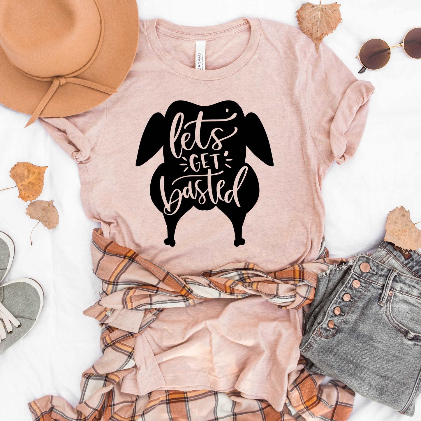 Let's Get Basted - Heather Peach - Sunfire Tees