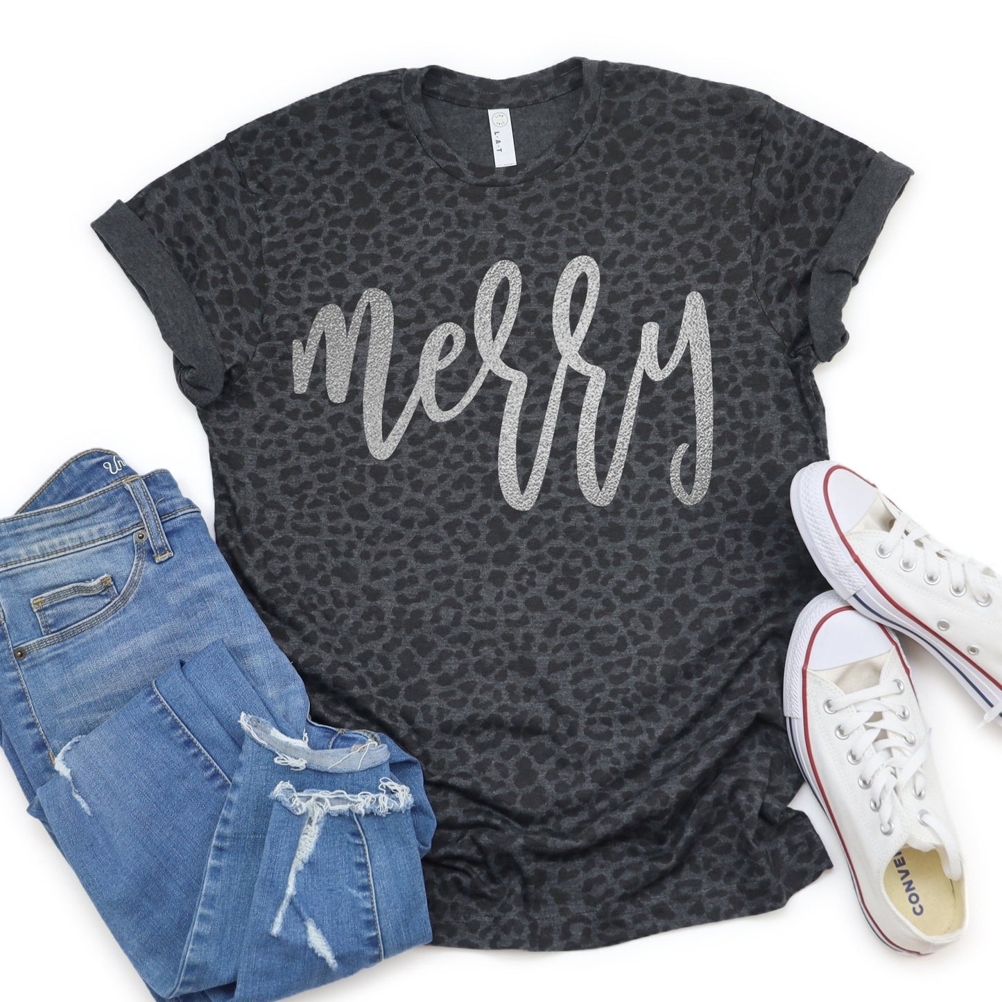 Metallic Silver Merry - Sunfire Tees