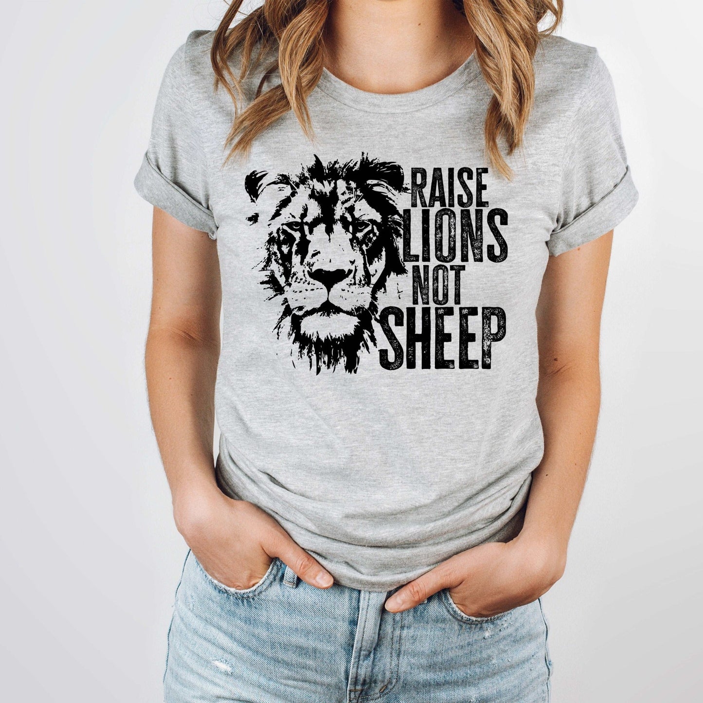 Raise Lions - Athletic Gray - Sunfire Tees