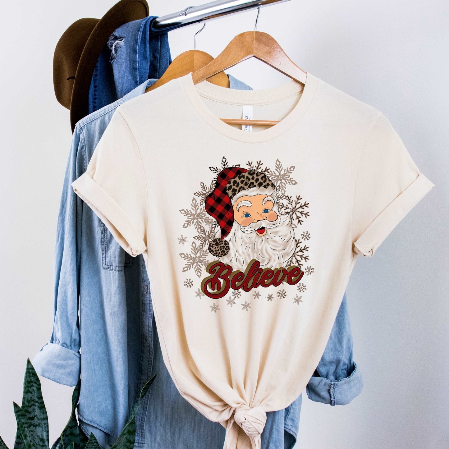 Santa Believe - Natural - Sunfire Tees