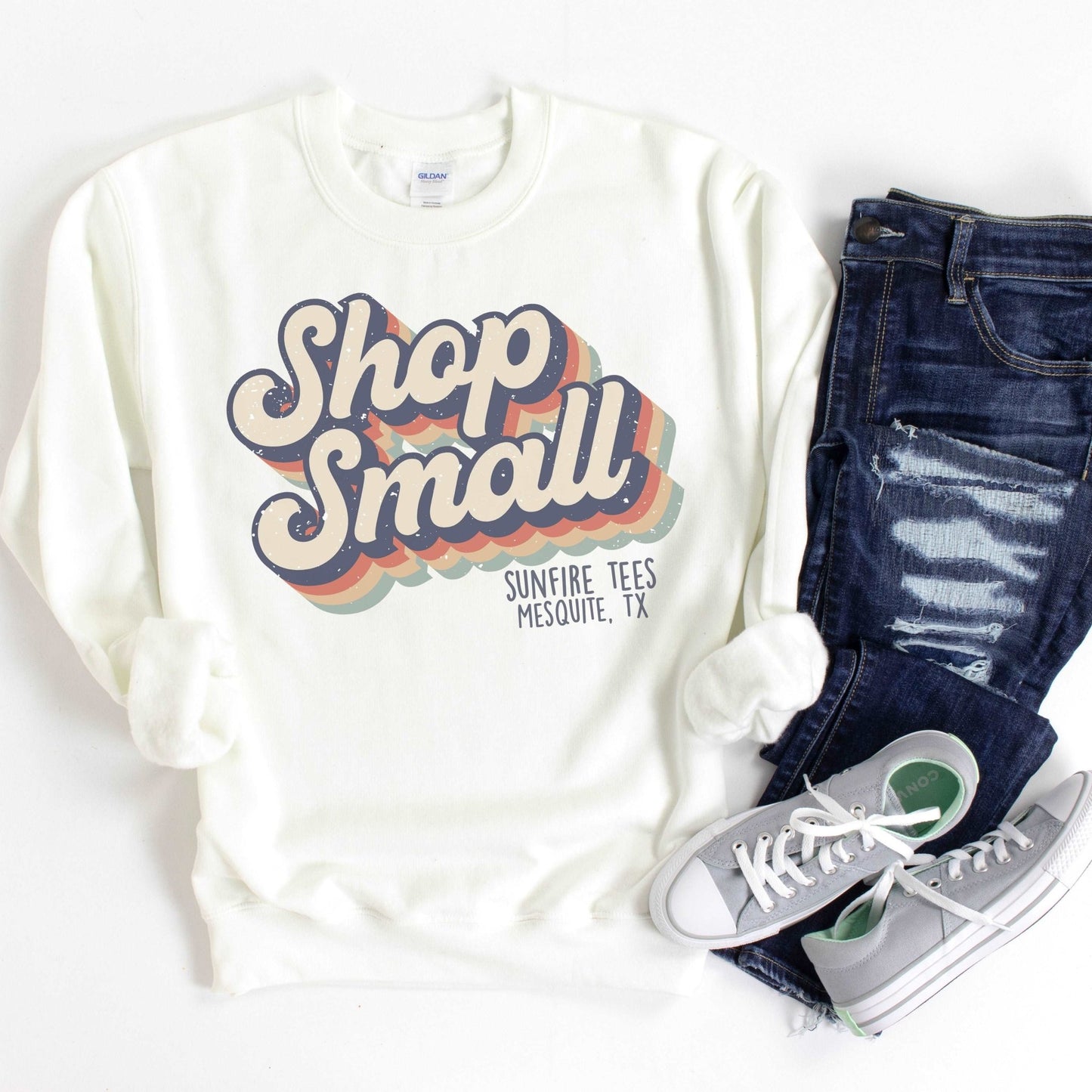 Shop Small - White - Sunfire Tees