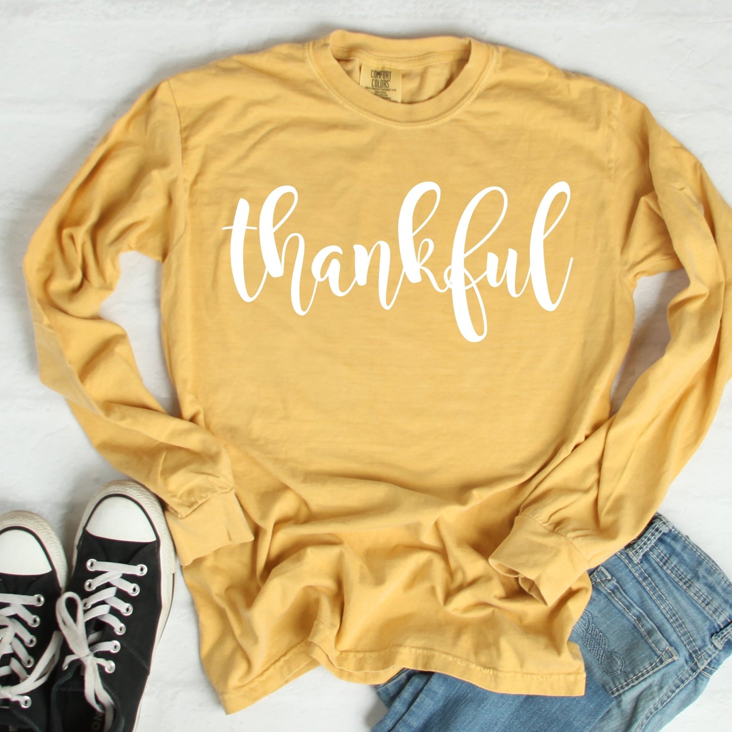 Thankful - cc mustard - Sunfire Tees