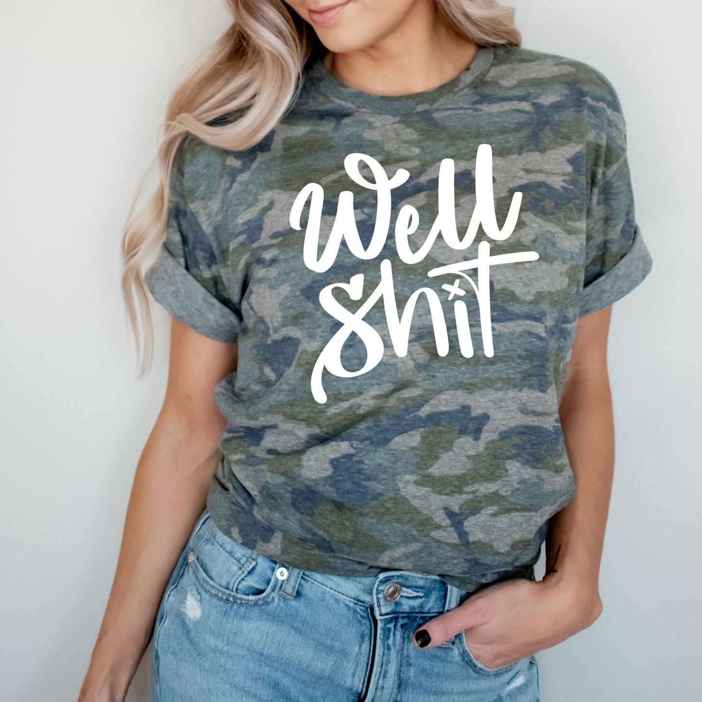 Well Sh*t - Vintage Camo - Sunfire Tees