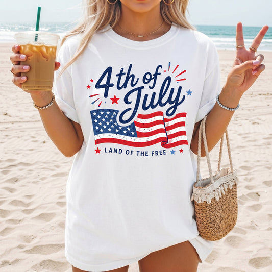 4th of July - comfort colors - Sunfire Tees