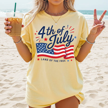 4th of July - comfort colors - Sunfire Tees