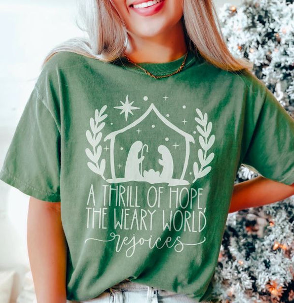 A Thrill of Hope - CC Light Green - Sunfire Tees