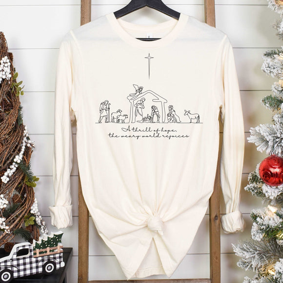 A Thrill of Hope Nativity Scene - Sunfire Tees