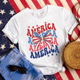 America with Bow - Sunfire Tees