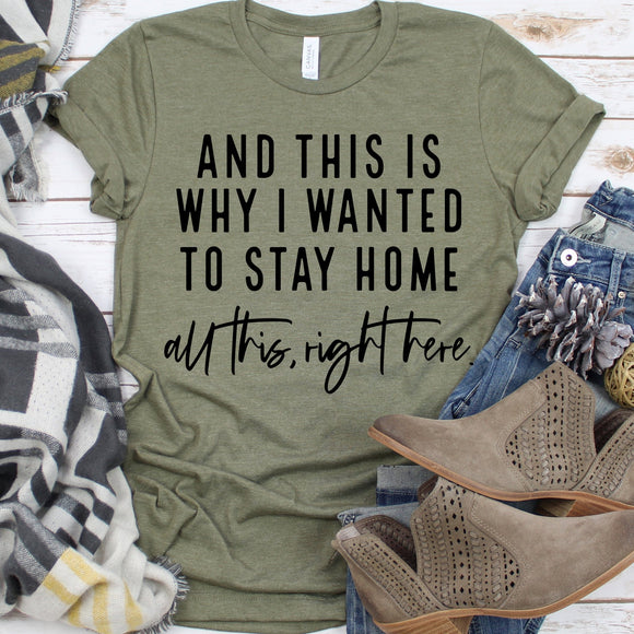 And This is Why I wanted to Stay Home... - Sunfire Tees