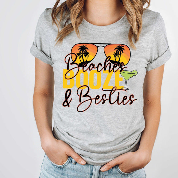 Beaches Booze & Besties - Sunfire Tees