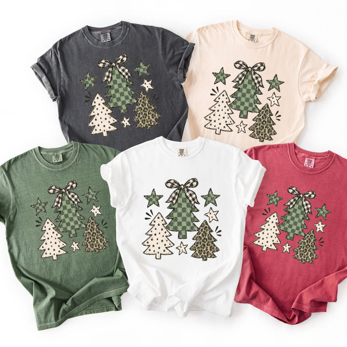 Camo Christmas Tress - Comfort Colors - Sunfire Tees