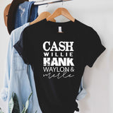 Cash, Hank, Willie & Merle Shirt - Sunfire Tees