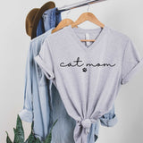 Cat Mom - athletic gray - Sunfire Tees