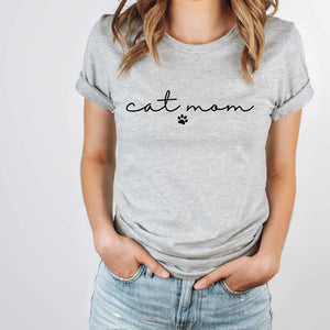 Cat Mom - athletic gray - Sunfire Tees