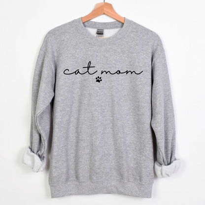 Cat Mom - athletic gray - Sunfire Tees