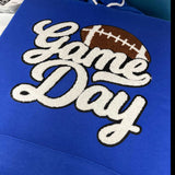 Chenille GAME DAY Hoodie - choose your color - Sunfire Tees