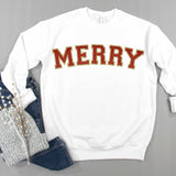 Chenille Merry Sweatshirt