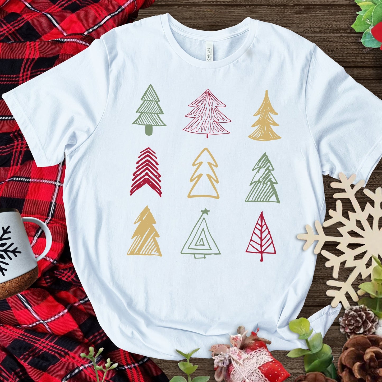 Christmas Trees - white - Sunfire Tees