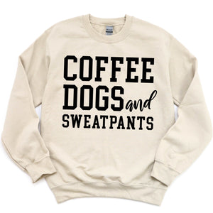 Coffee, Dogs & Sweatpants - sand - Sunfire Tees