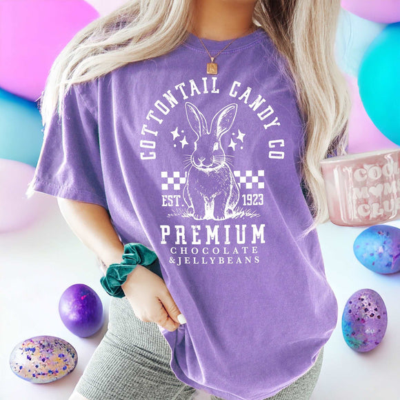 Cottontail Candy Co Shirt or Sweatshirt - Violet Comfort Colors - Sunfire Tees