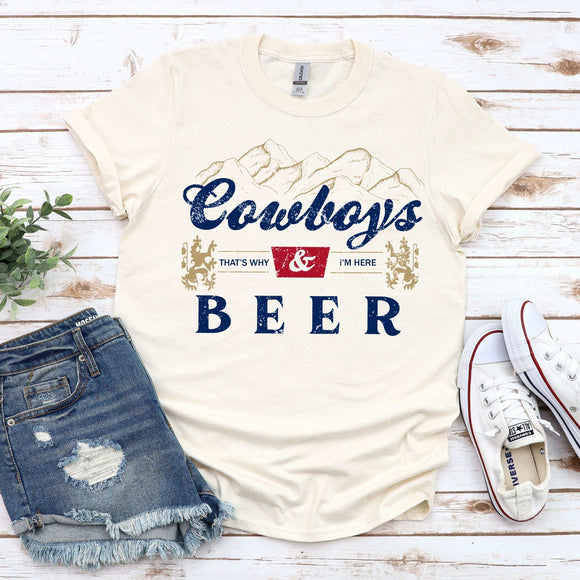 Cowboys & Beer - natural - Sunfire Tees