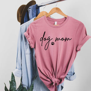 Dog Mom - heather mauve - Sunfire Tees