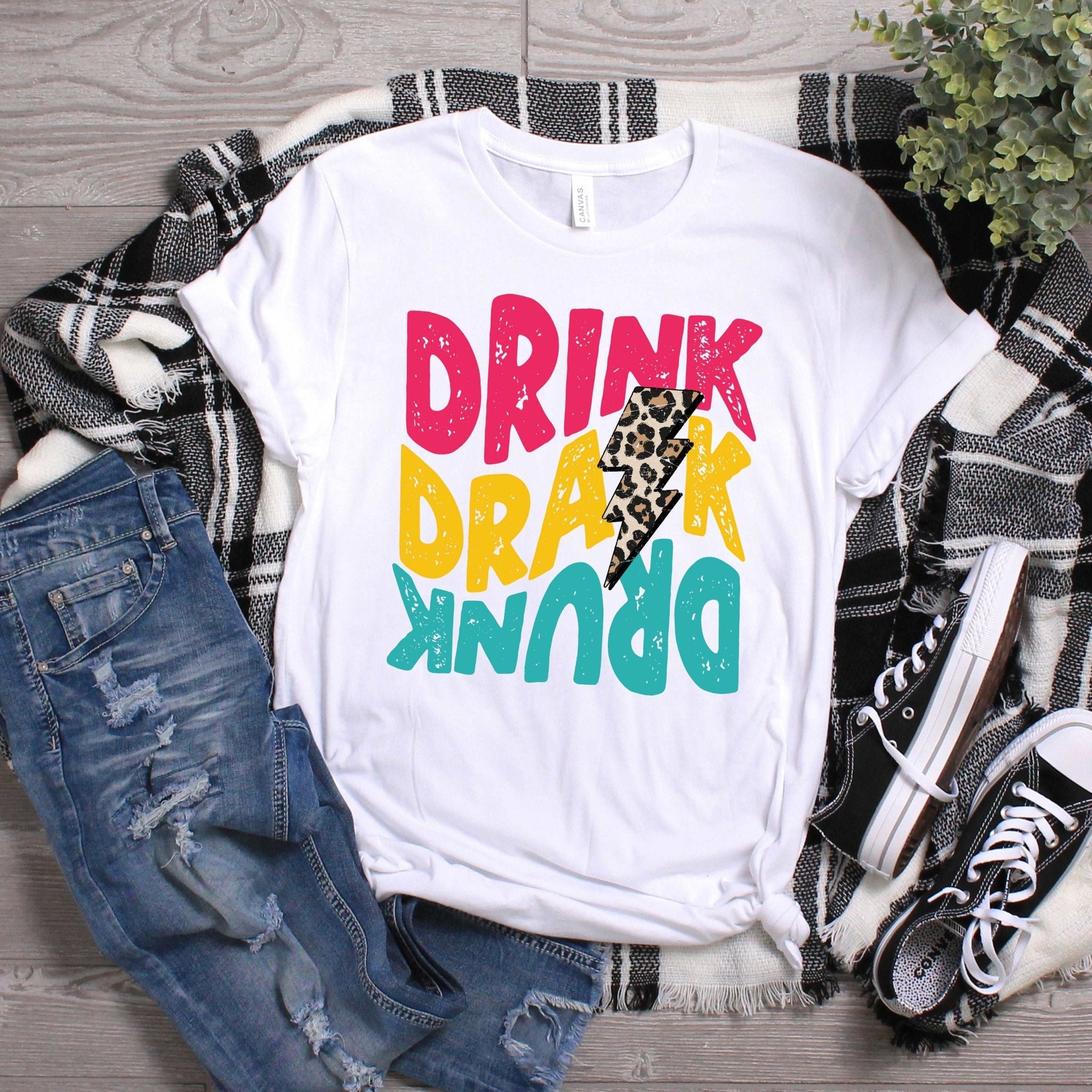 トップス 90s BALZOUT DRINK DRANK DRUNK TEE Drink Drank Drunk – Sunfire Tees