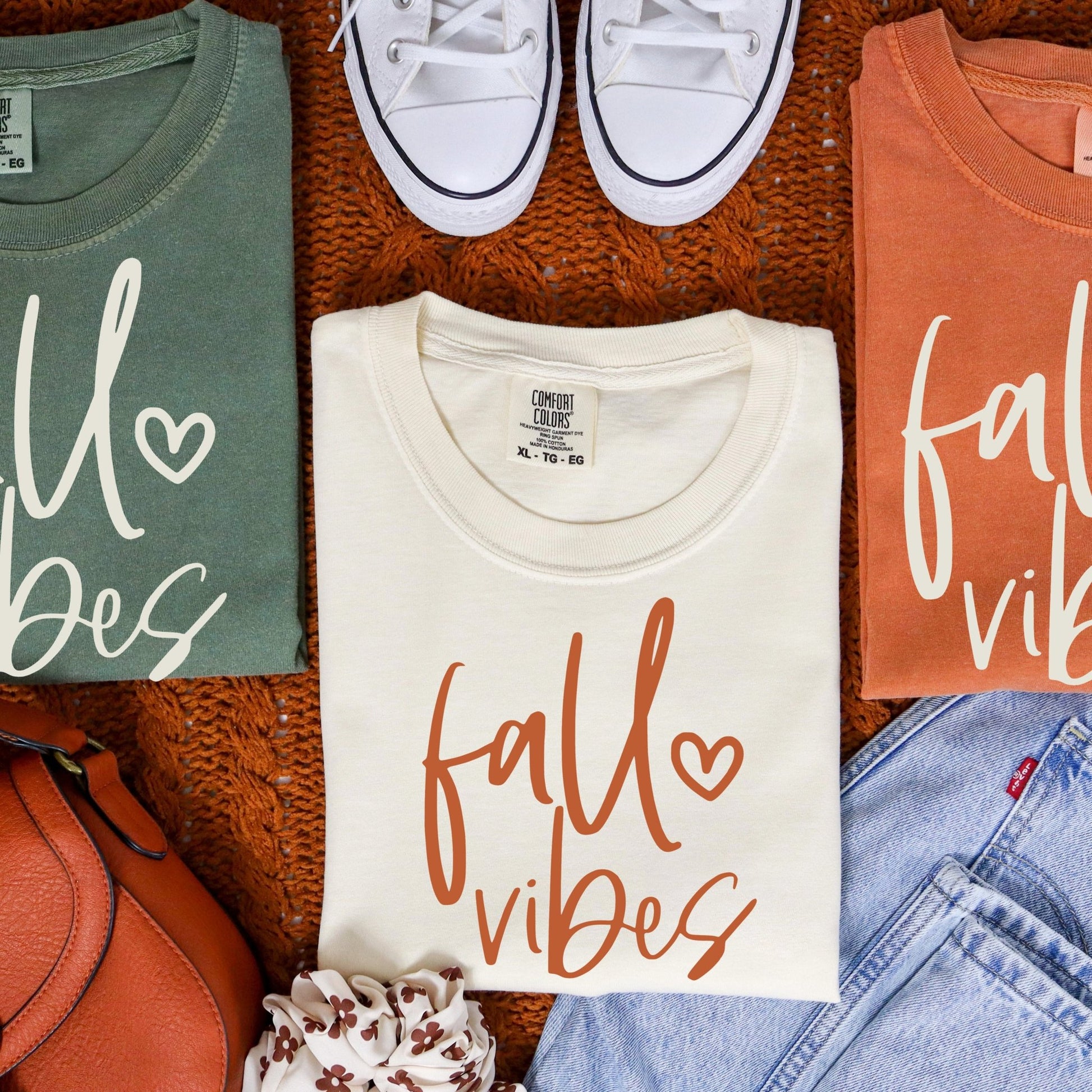 Fall Vibes - Comfort Colors - Sunfire Tees