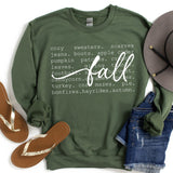 Fall Word Art New - Sunfire Tees