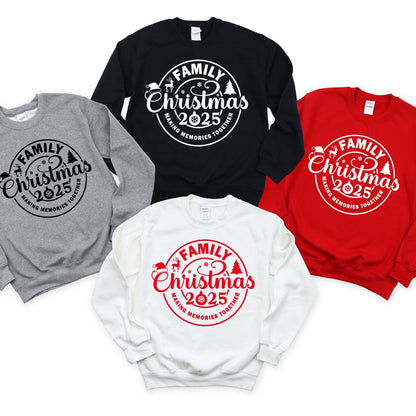 Family Christmas 2025 Sweatshirt - choose your color - Sunfire Tees
