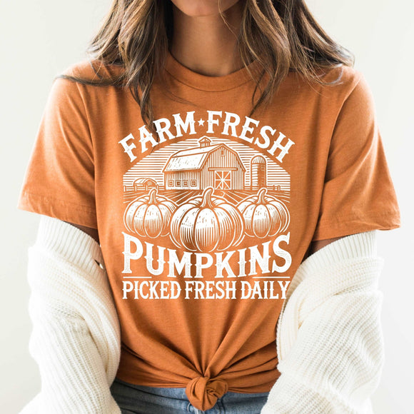 Farm Fresh Pumpkins - heather autumn - Sunfire Tees