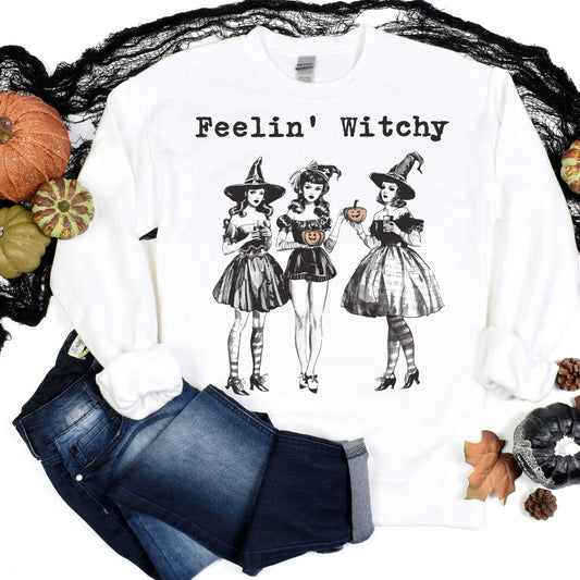 Feelin' WItchy - white - Sunfire Tees