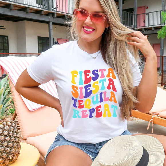 Fiesta Siesta Tequila Repeat - Sunfire Tees